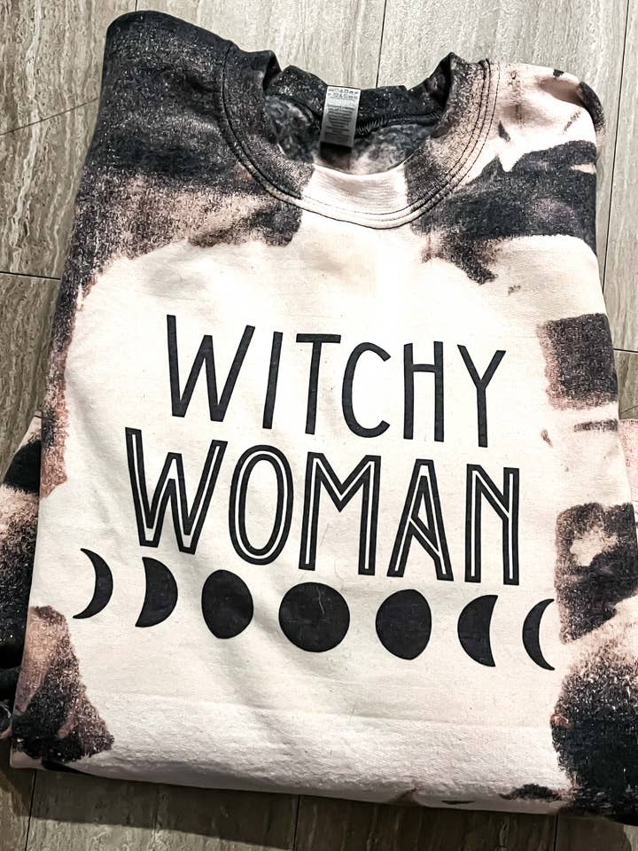 Witchy Woman Crewneck Sweatshirt Fall 2021 for wholesale by MM Custom Apparel