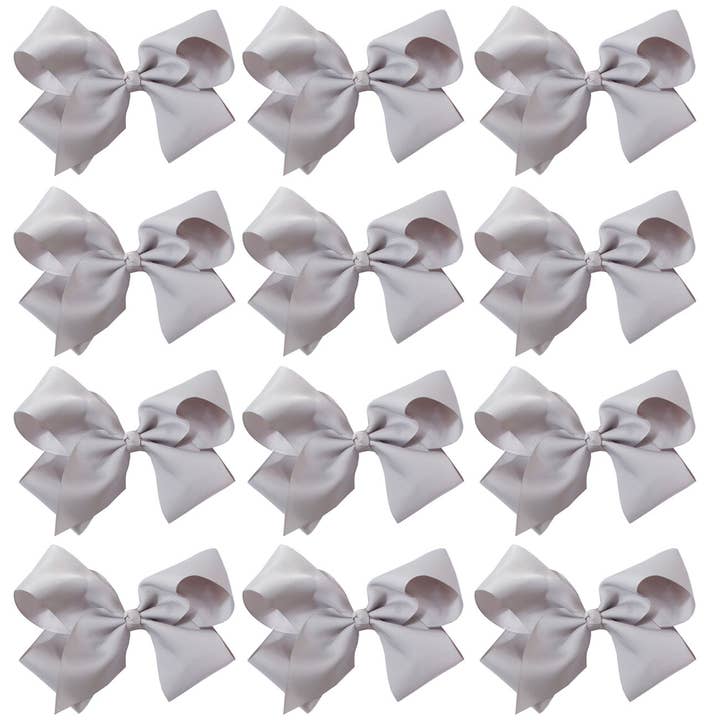 Hana - Wholesale Hair Bow - Kids - 8 Inch Hair Bow With Alligator Clip (12pc)5