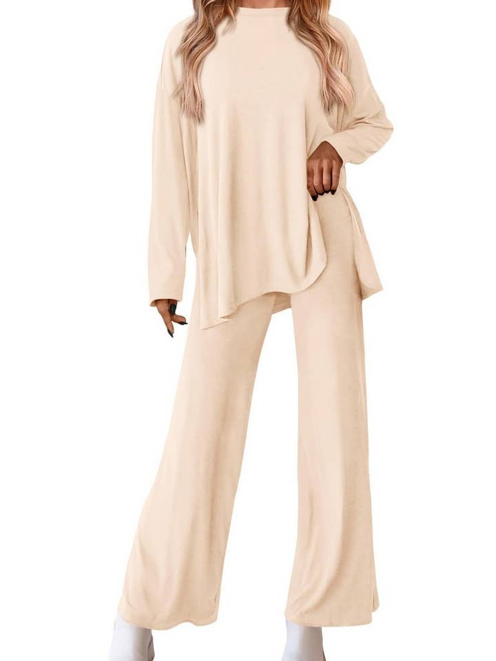 NINEXIS - Wholesale Top & Pant Set (NOT Loungewear) - Women's - CWSTB00483_2025 KNIT LOUNGE SET WOMEN 2 PIECE CASUAL OUTFITS7