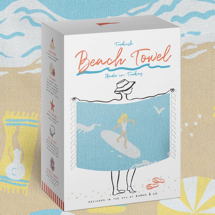 Ramus & Co. - Wholesale Beach Towel - Beach Day Turkish Beach Towel