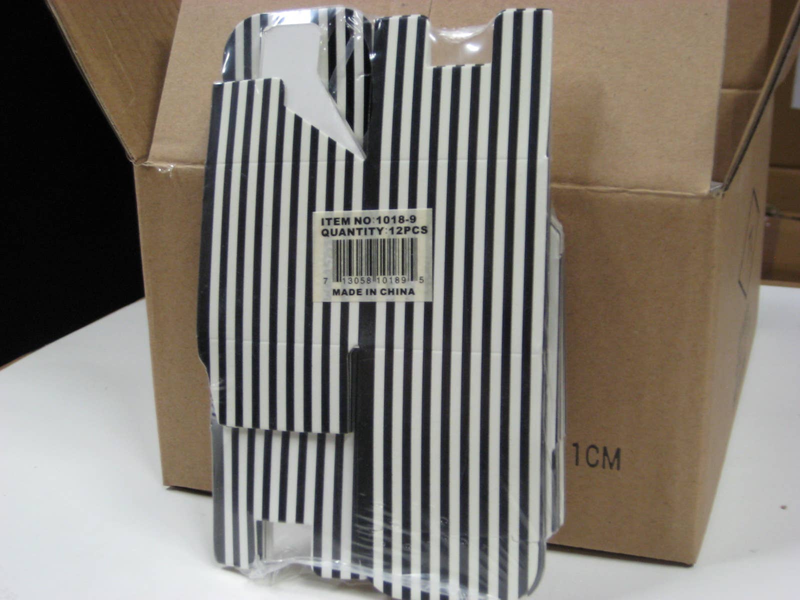 Packaging Decor - Wholesale Party Favor Bag/Box - Mini Striped Paper Boxes Black and White Stripes (2 sizes)1