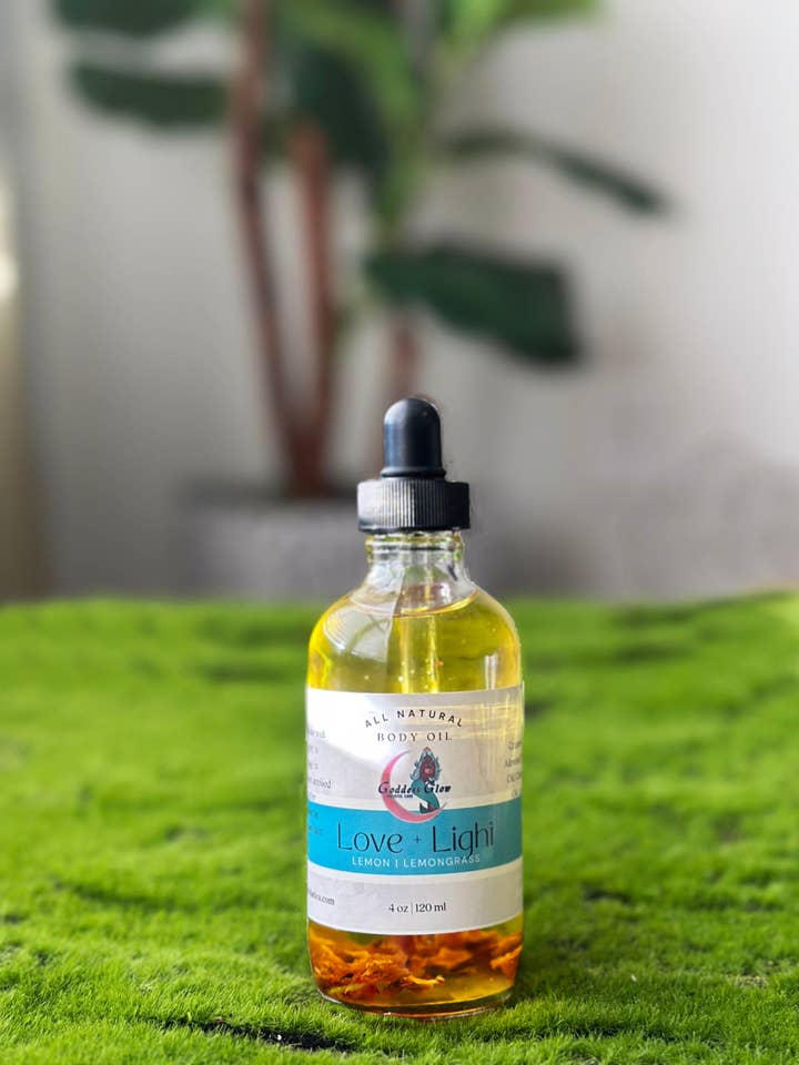Love + Light Body Oil | Lemon + Lemongrass for wholesale by Goddess Glow Holistic Care