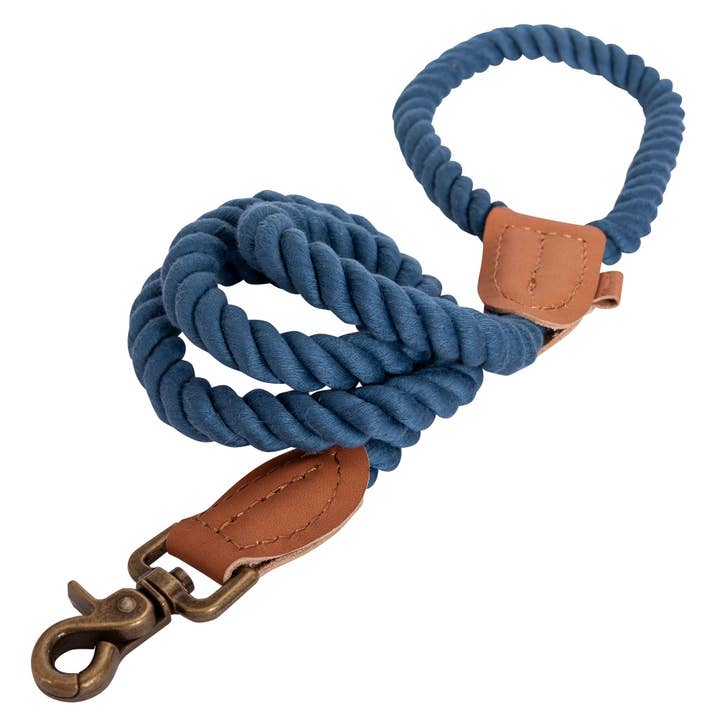 Wrangler Rope Lead Blue for wholesale by Lexington Pet & Wrangler Pet