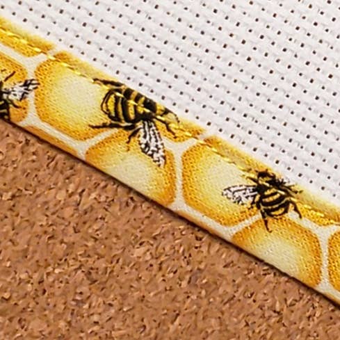 Bees & Honeycomb - Aida recortada a medida para venta al por mayor de Rogue Stitchery