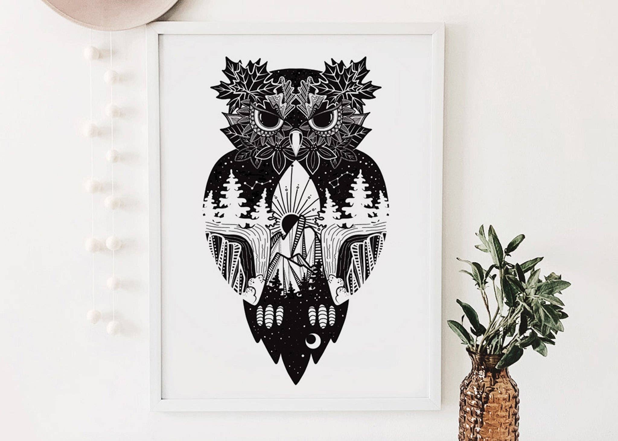 Mountain Mornings - Vente Affiche d'art - Imprimé hibou3