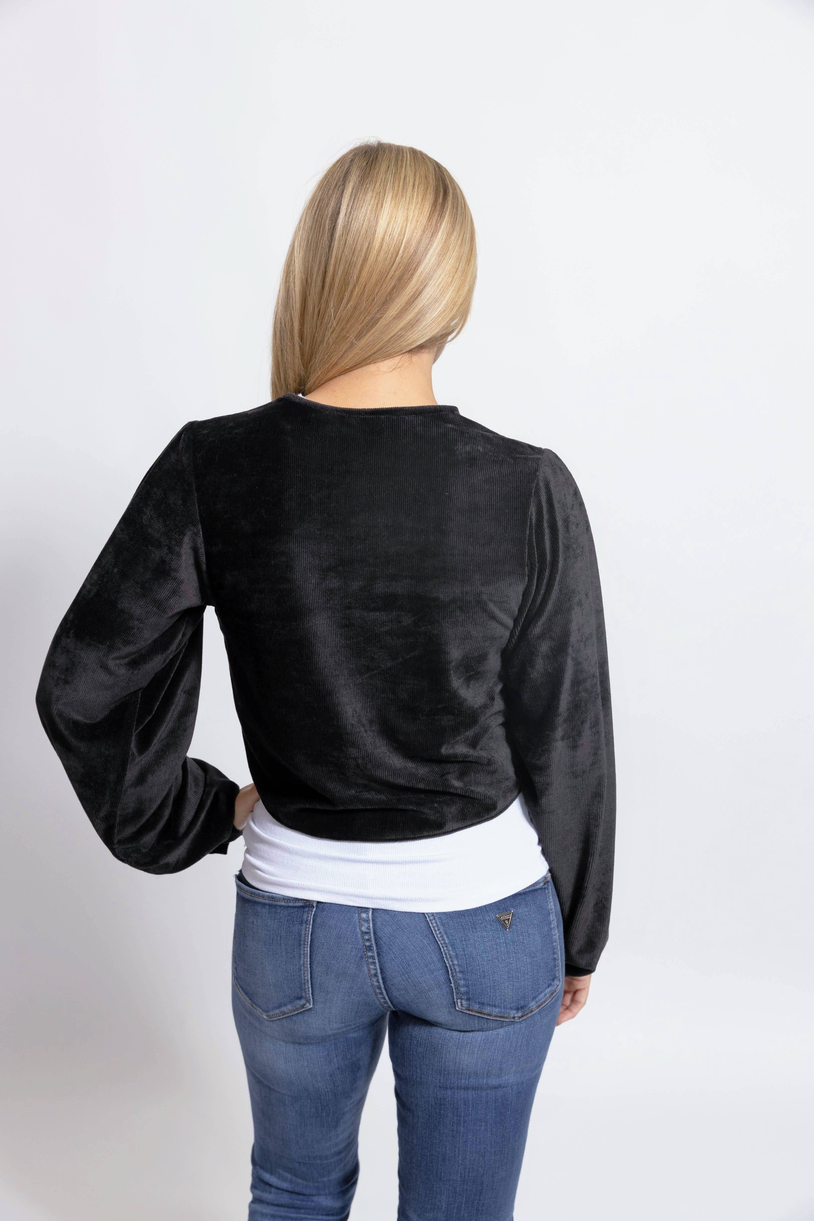 CQuinn - Wholesale Blouse - Women's - Rosemary Shrug - Black1