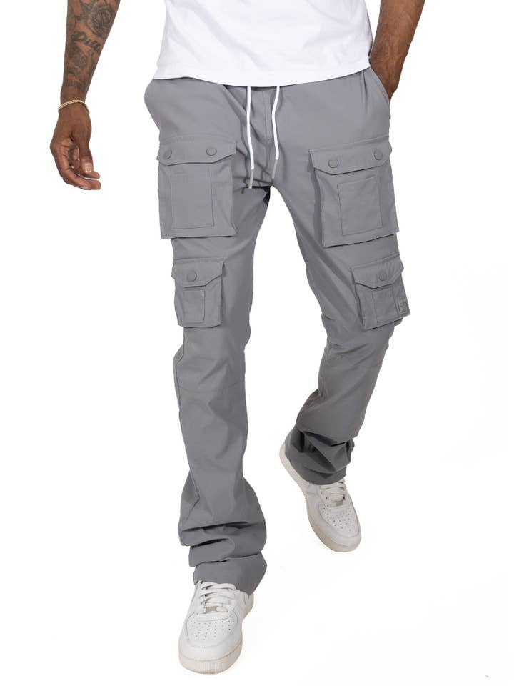 M1633 Colton nylon broek - donkergrijs voor wholesale door Makobi