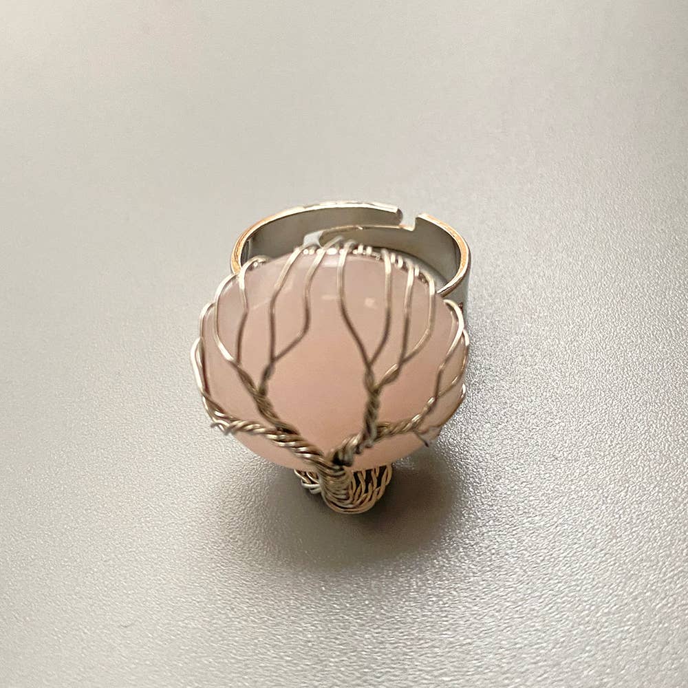 VIE – Engroshandel Statementring – Wireindpakket livets træ-ring, 2 cm26