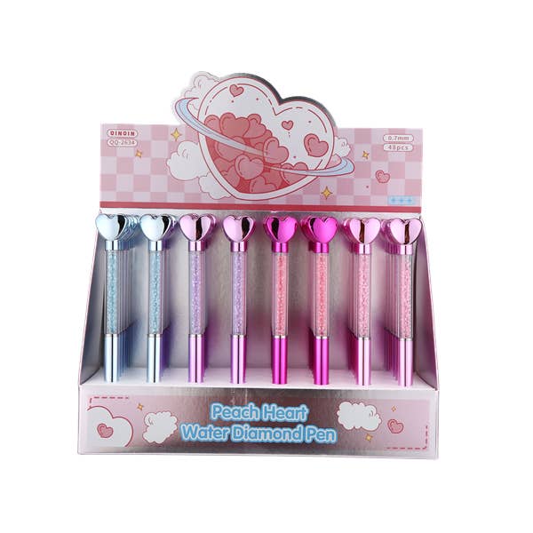Dames Hart Thema Diverse Pennen 48st/doos voor wholesale door Nima Accessories Inc
