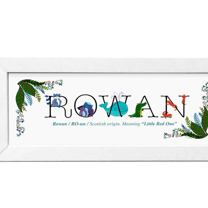 WNM - Personalized Name (Animals) for wholesale by Karla Gudeon Art & Design