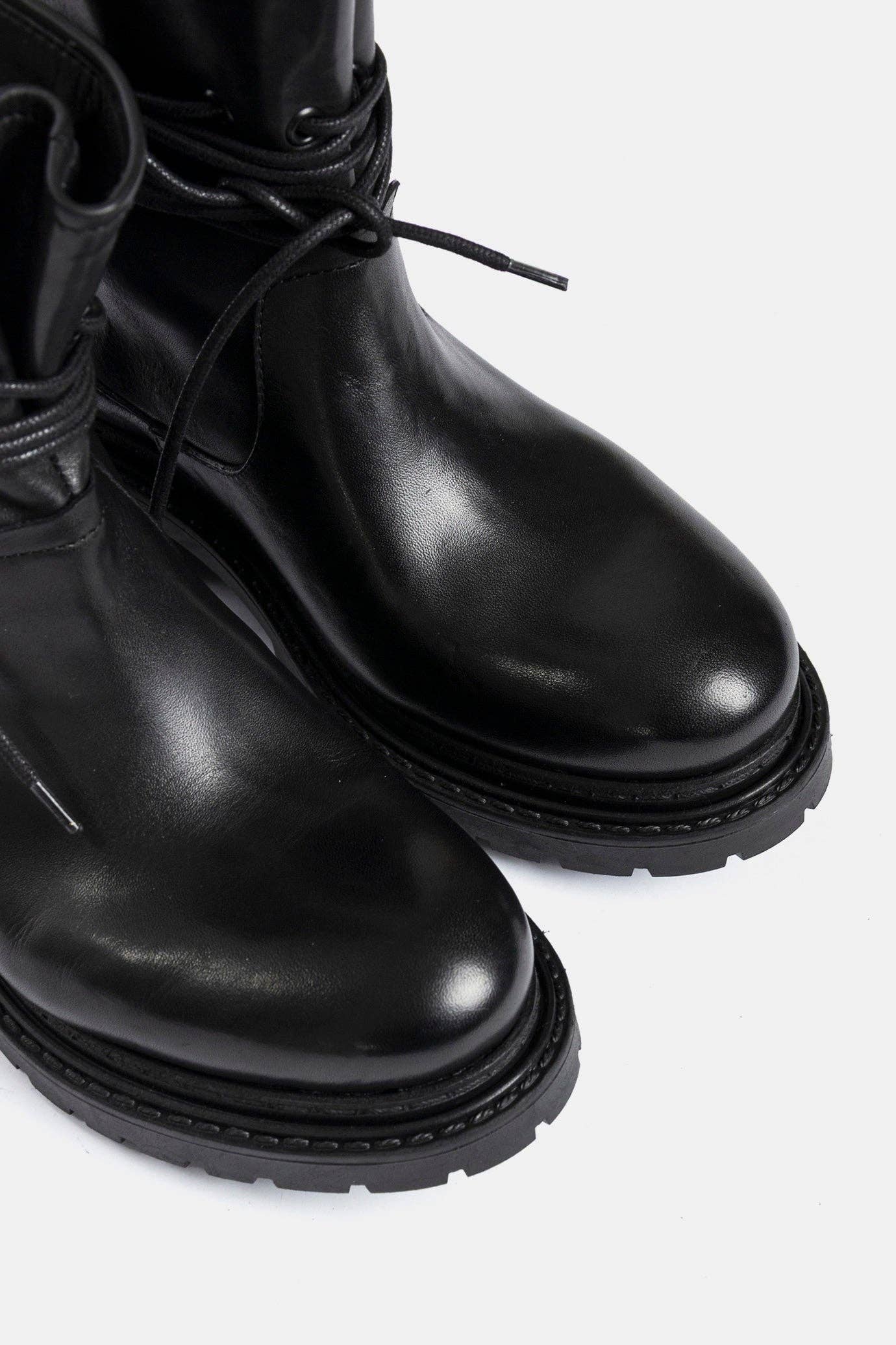 METISSE - Venta al por mayor Botines - Mujer - Botines biker de cuero negro MA21494