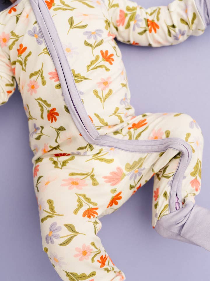 Little One Shop - Wholesale Sleepsuit - Baby - Daisy Daydream Bamboo Sleeper