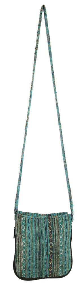 Earth Divas - Wholesale Crossbody Bag - Women's - Striped Expandable Passport Sling Bag