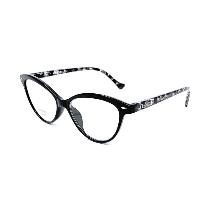 Gafas Venice Eyewear - Wholesale Eyeglasses - Women's - 3.- ZENNY BLACK model reading glasses with Blue Light for women1