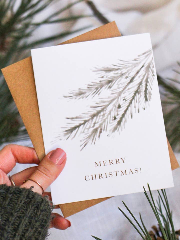 "Joyeux Noël" | Cartes de Noël naturelles pour la vente par Bella Marketplace