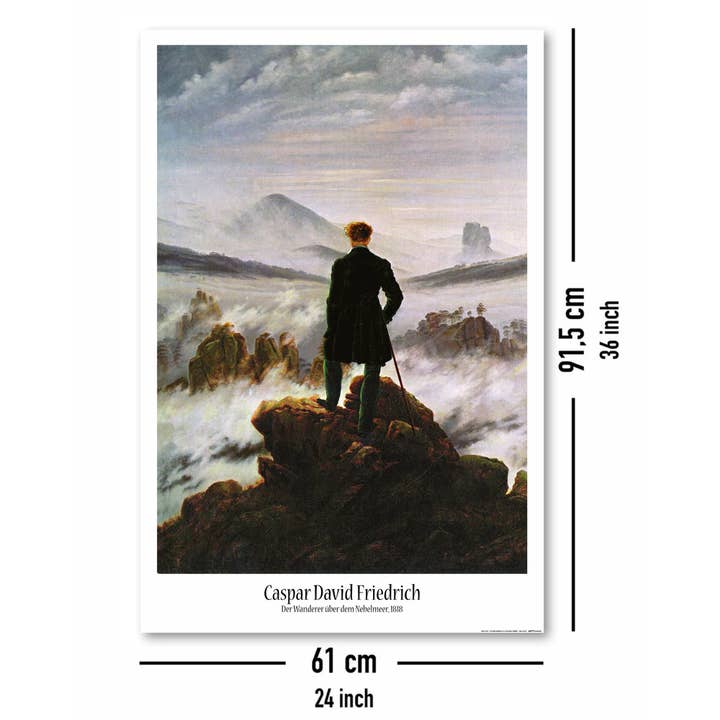 Close Up GmbH - Wholesale Art Print - Caspar David Friedrich: The Wanderer above the Sea of Fog3