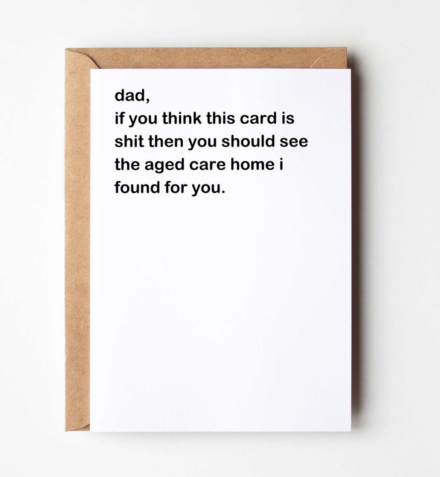 Yeah Noted - Wholesale Father’s Day card - Dad, If You Think This Card Is Shit (Text) Father's Day Card