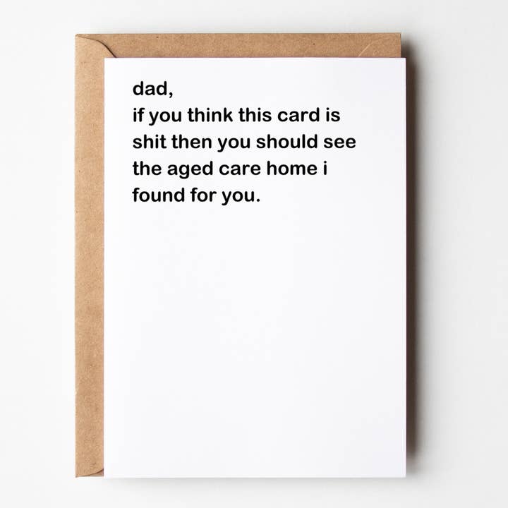 Yeah Noted - Wholesale Father’s Day card - Dad, If You Think This Card Is Shit (Text) Father's Day Card0