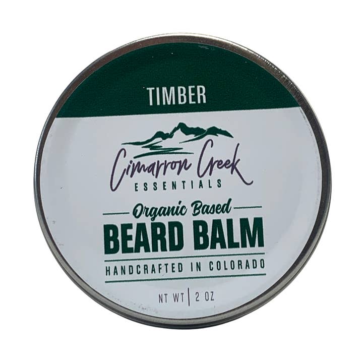 Bálsamo orgánico para barba Timber, 2 onzas para venta al por mayor de Cimarron Creek Essentials