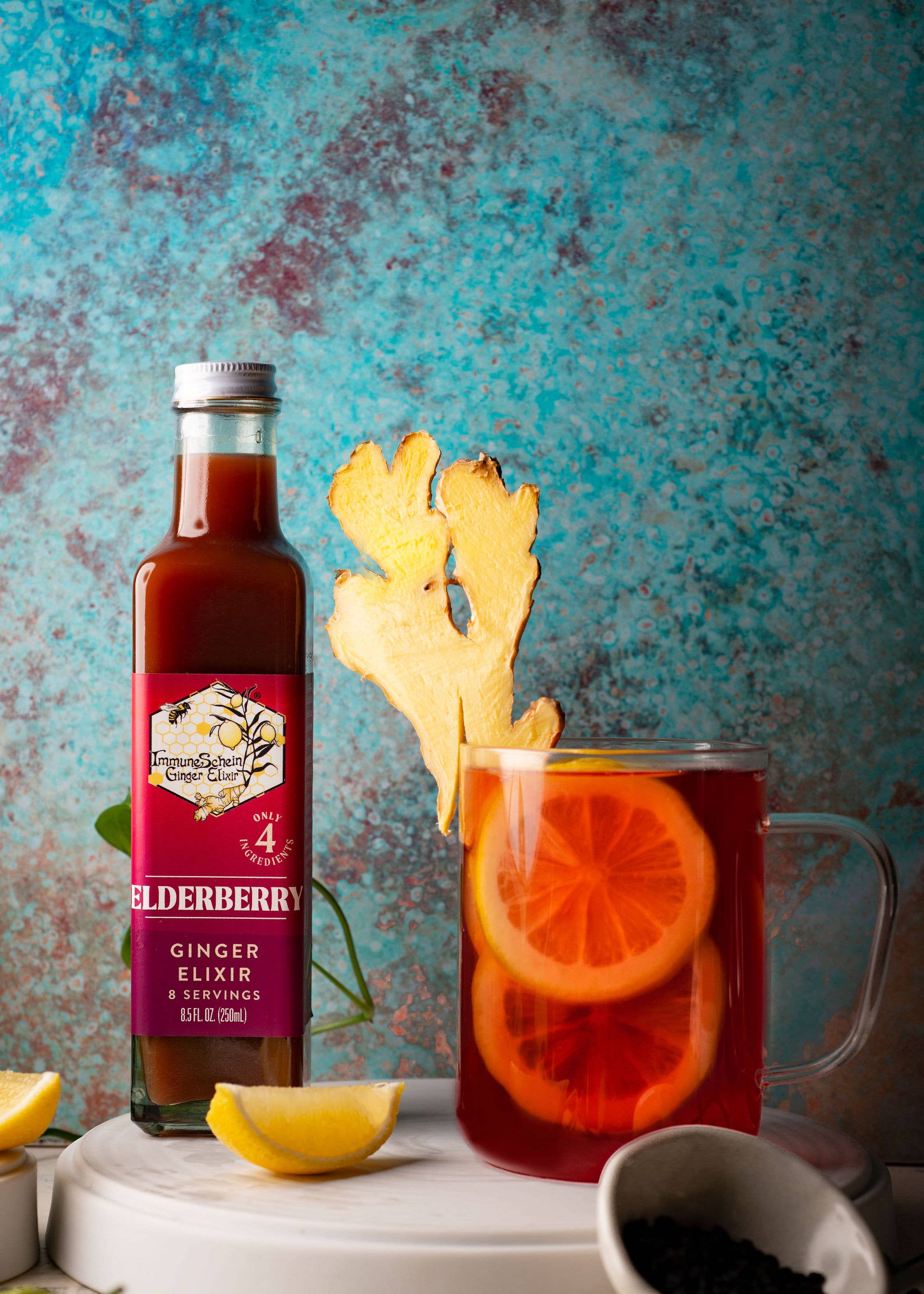 ImmuneSchein Ginger Elixirs - Wholesale Elixir - 2 fl. oz. Elderberry Ginger Elixir2