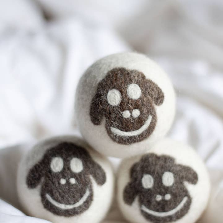 Friendsheep - Wholesale Dryer Balls - Sheep Eco Wool Dryer Balls - Set of 3