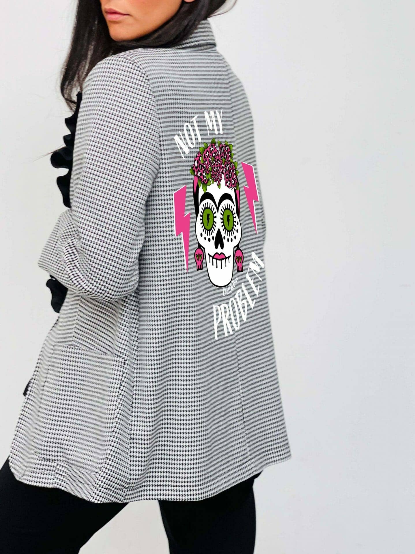 Chill&Buy - Wholesale Blazer – Women's - Katrina Rayo Houndstooth Blazer