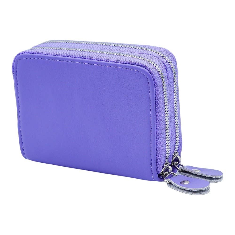 American Leather Goods - Wholesale Wallet - Women's - Leather Credit Card Holder with Zipper, Wallet for Women14