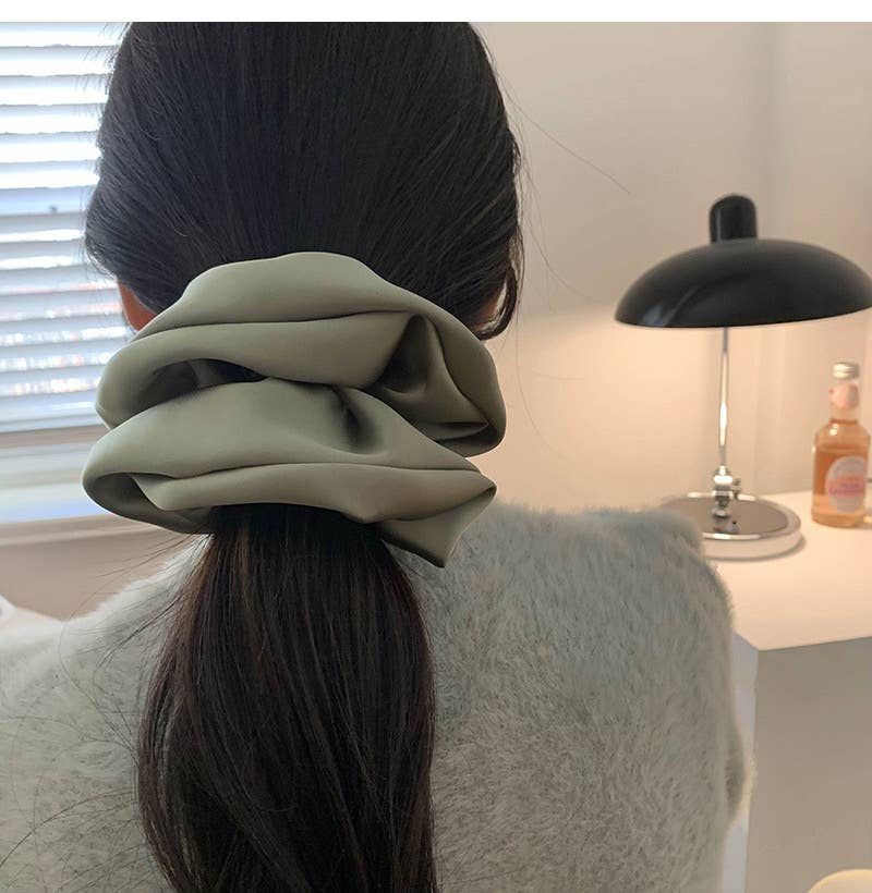 LadyJuneAccessories - Wholesale Scrunchie - Women's - Oversized Satin Scrunchie - Soft Silk Hair Tie for Women8