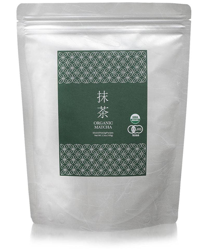 KagoshimaTea.com - Wholesale Health/Detox Tea - Organic Kagoshima Ceremonial Matcha - On-the-Go Stick Single1