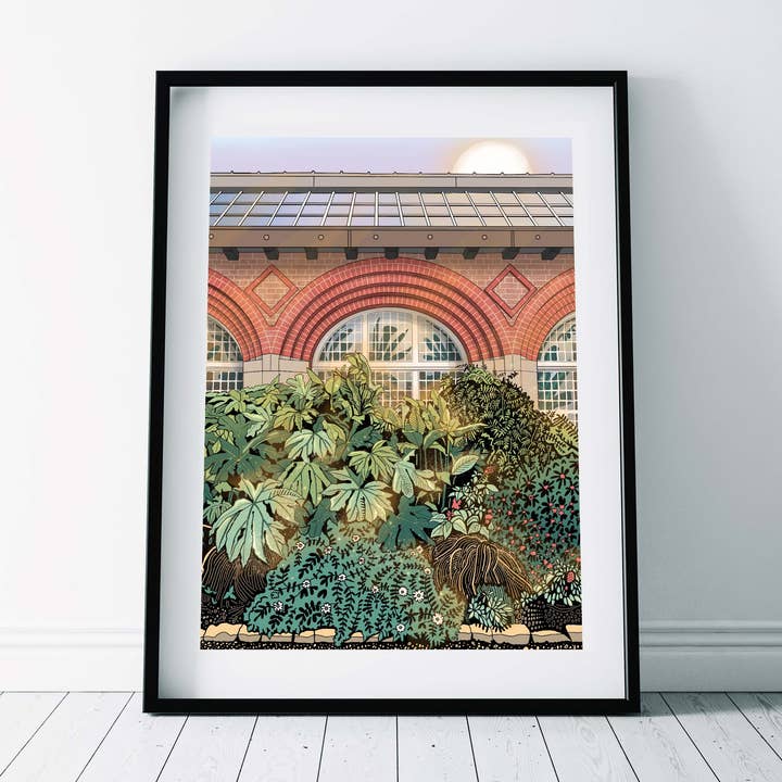 Kunstdruck/ Standen House Konservatorium/ Fenster für den Großhandel von Freya's Prints