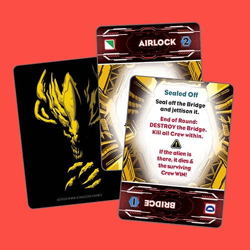 Smirk and Dagger - Wholesale Card Game - This Game is Killer: Alien on Board - Horror Party Game