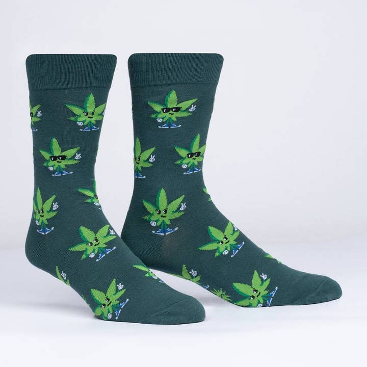 Green Peace Men's Crew Socks for wholesale by Sock it To Me