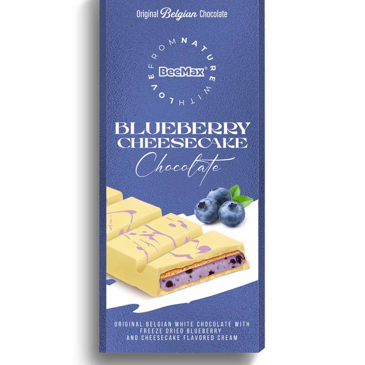 Beemax White Choc. & Blueberry Cheesecake Cream Bar 3.36oz for wholesale by Beemax