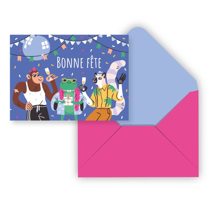 pierrebelvedere.com - Wholesale Stationery/Notecard Set - CARTE DE SOUHAIT IND./ PARTY ANIMAL