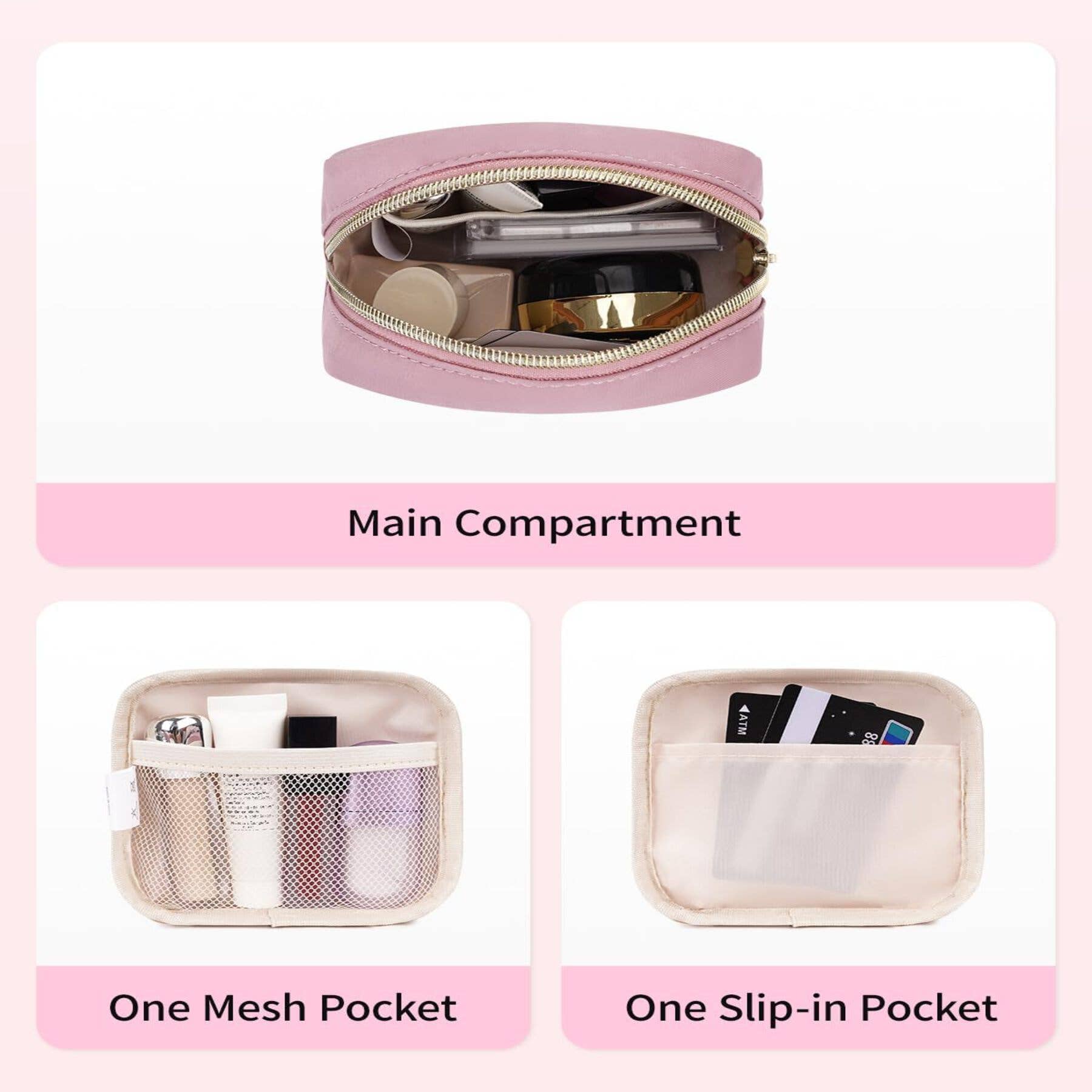 wandf – Großhandel Schmink-/Kosmetiktasche – Personalisierte Monogramm-Tasche Mini Initialen Schminktasche108