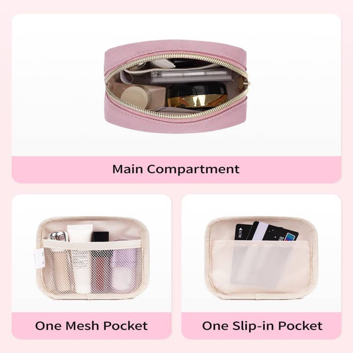 wandf – Großhandel Schmink-/Kosmetiktasche – Personalisierte Monogramm-Tasche Mini Initialen Schminktasche108