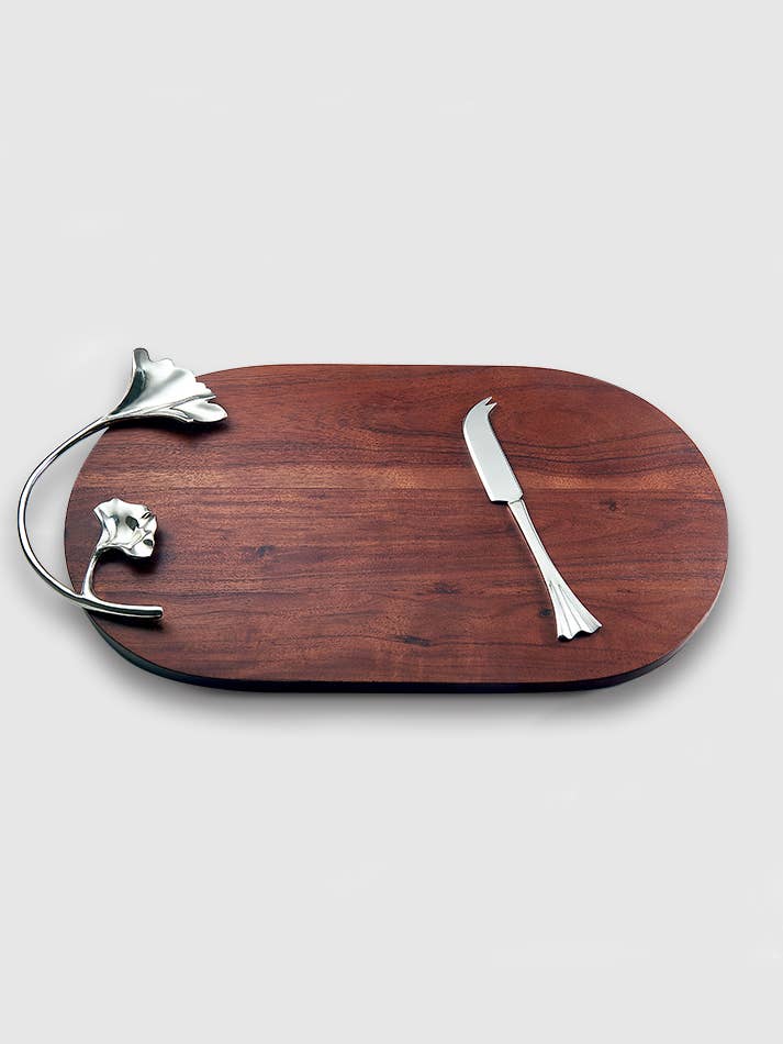 Ginkgo Oval Cheese Board for wholesale by Mary Jurek Design Inc