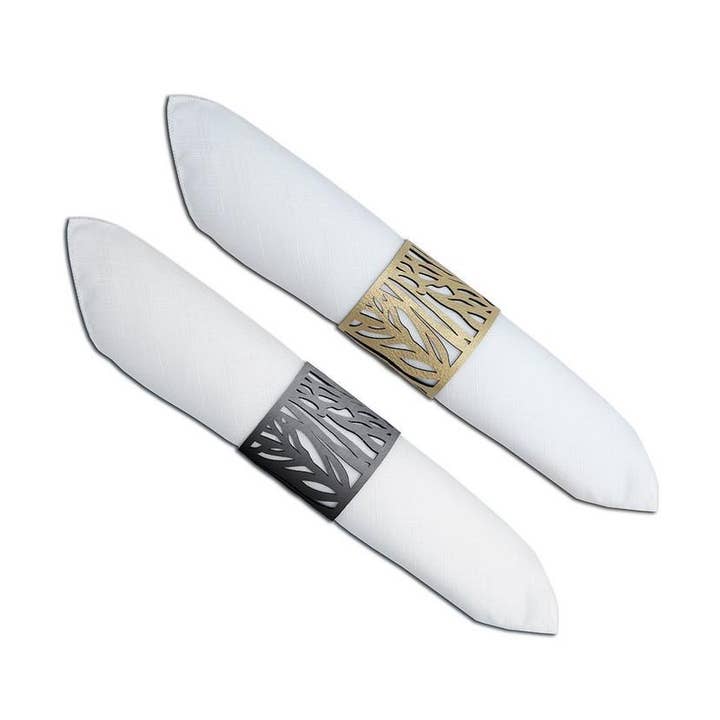 Løv dobbeltsidet serviet Ring sæt af 4 for engroshandel hos URBANDEK