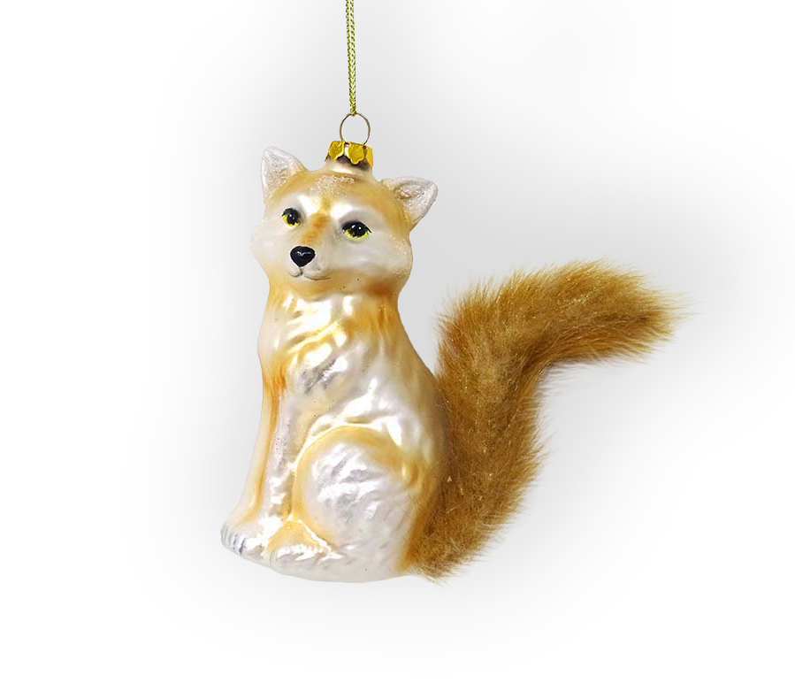 OrnamentallyYou - Wholesale Ornament - Woodland Fox Glass Christmas Ornament3