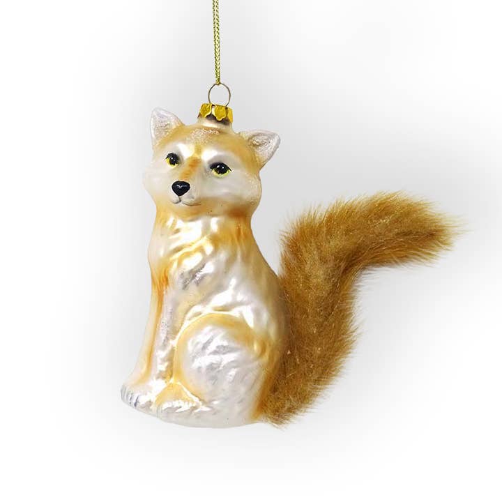 OrnamentallyYou - Wholesale Ornament - Woodland Fox Glass Christmas Ornament3