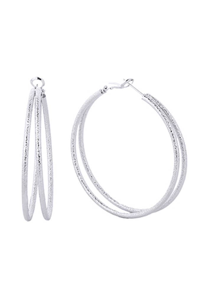 Hana - Wholesale Hoop Earrings - 14K Gold Dipped Omega Closure Hoop8