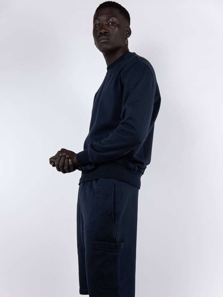 PLUTO MODEL - marineblauw voor wholesale door Moontracksuit