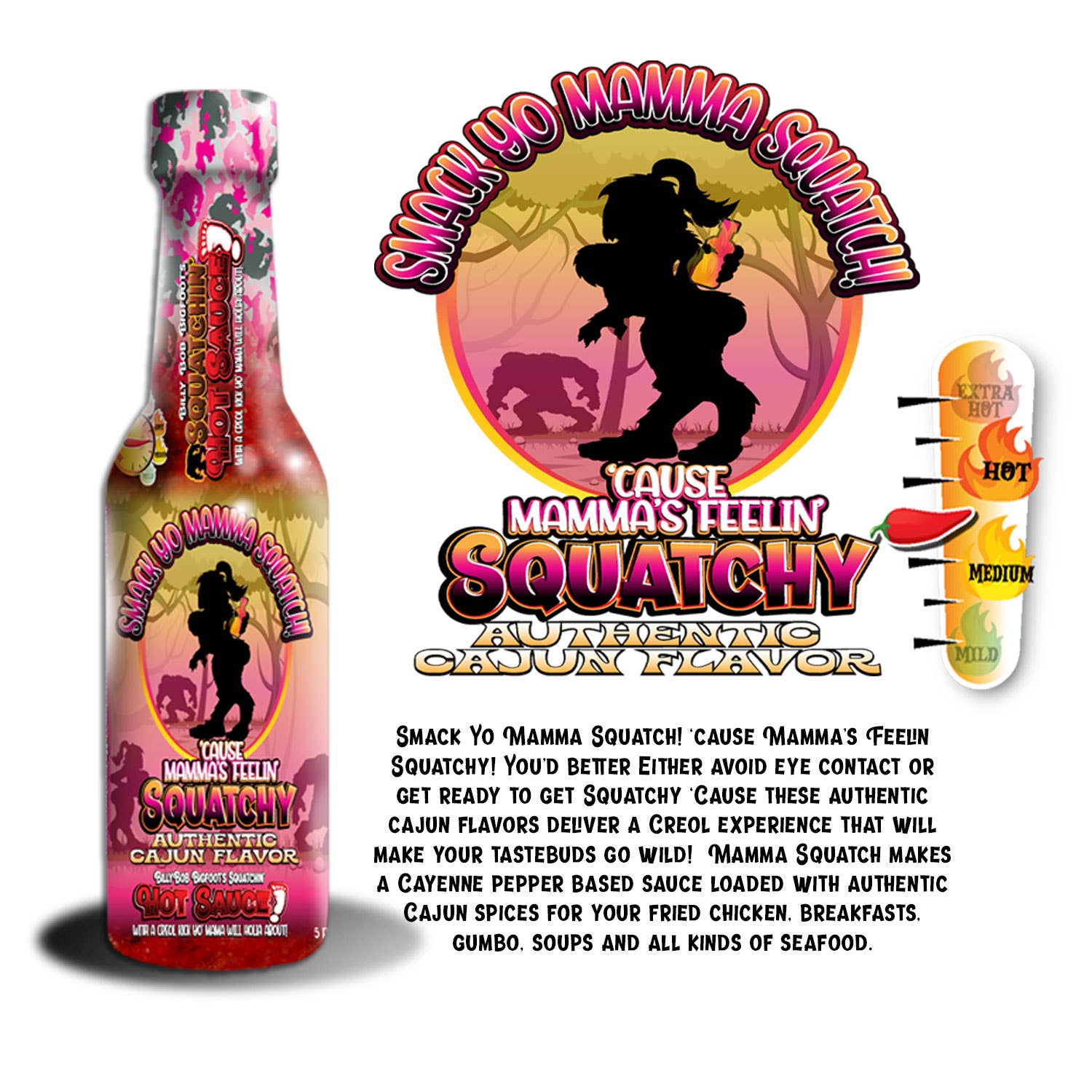 SquatchSwag - Wholesale Hot Sauce - BillyBob Bigfoot's Squatchin HOT SAUCE6