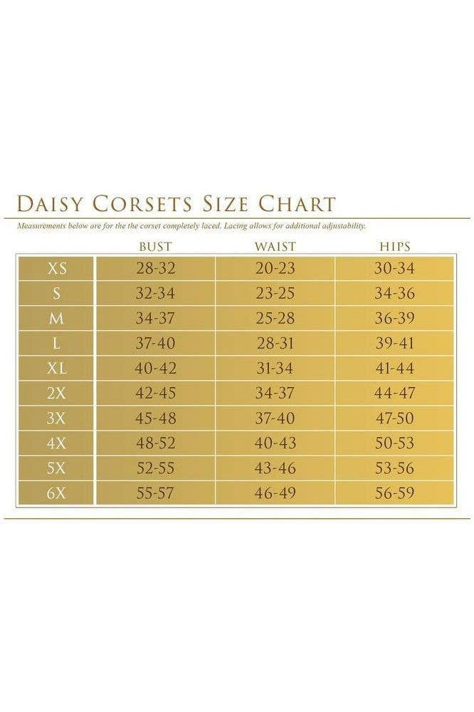 Daisy Corsets - Venta al por mayor Corsé - Mujer - Corsé sobrebusto deshuesado de acero satinado negro con cajón superior6