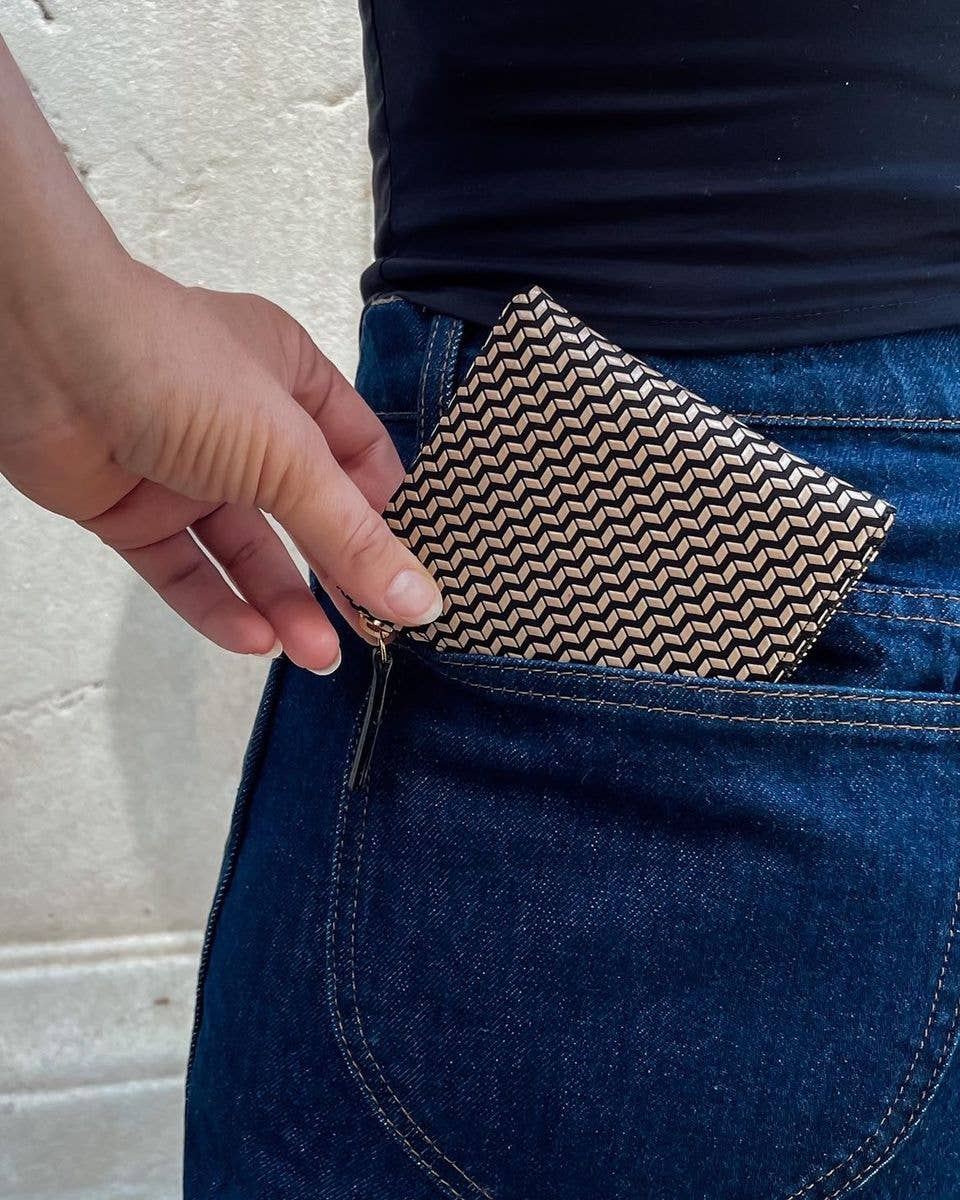 INDEN est.1582 - Wholesale Coin Purse - Women's - [Chevron S] Zipper Coin Purse4