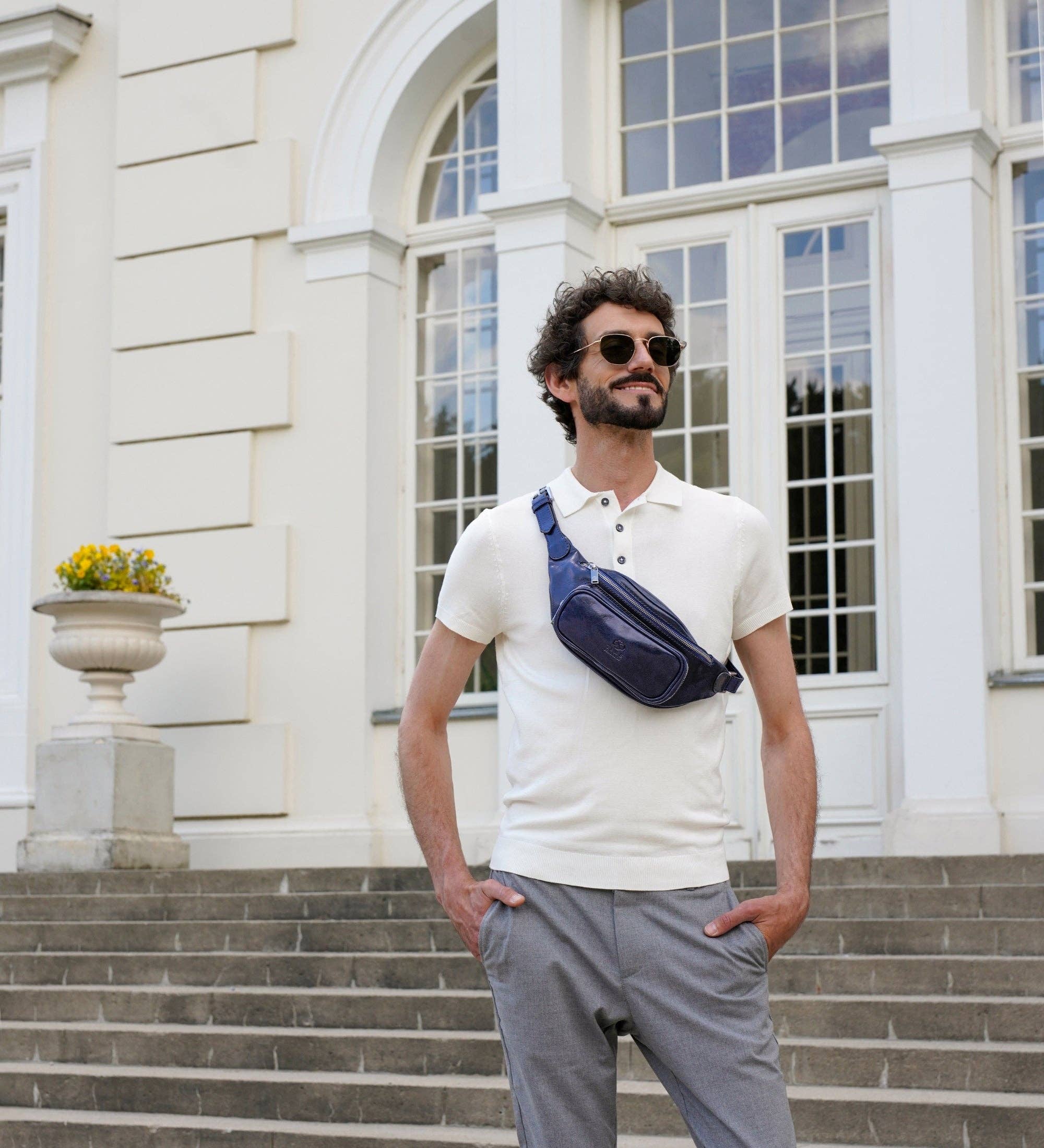 Time Resistance - Wholesale Belt Bag - Unisex - Leather Sling Bag Belly Bag - Independent People34