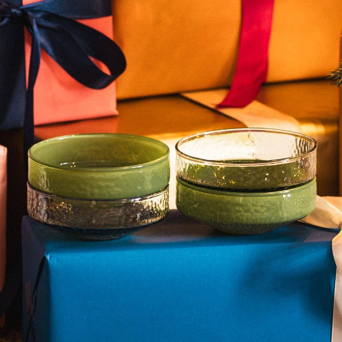 Brût Home and Glassware – wholesale Serving bowl – Bowl Claude | set of 4 | green5