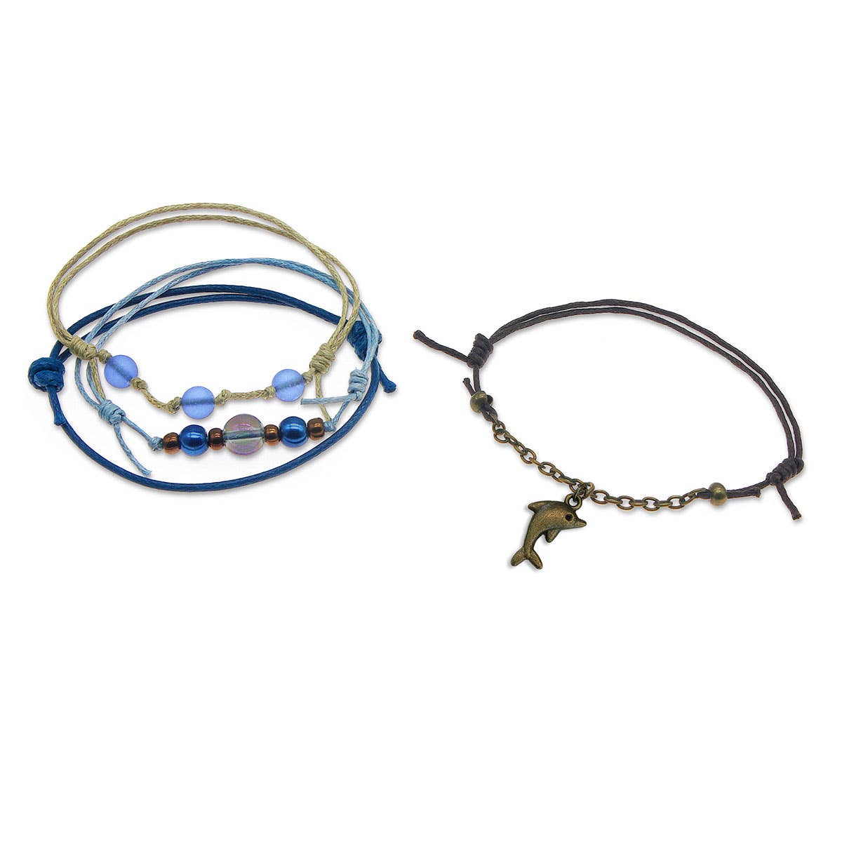 O Yeah Gifts - Wholesale Charm/Dangle Bracelet - Kids' Dolphin Charm Bracelet Pack | Summer Beach Jewelry1