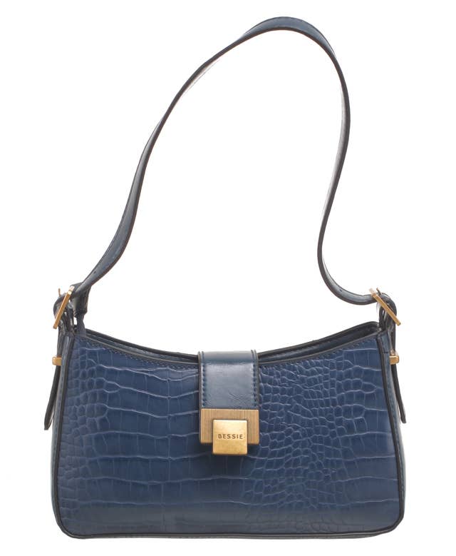 Bessie London - Wholesale Crossbody Bag - Women's - CROC BAGUETTE BAG11
