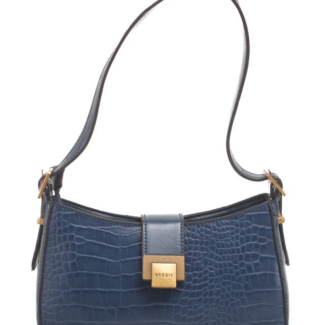 Bessie London - Wholesale Crossbody Bag - Women's - CROC BAGUETTE BAG11